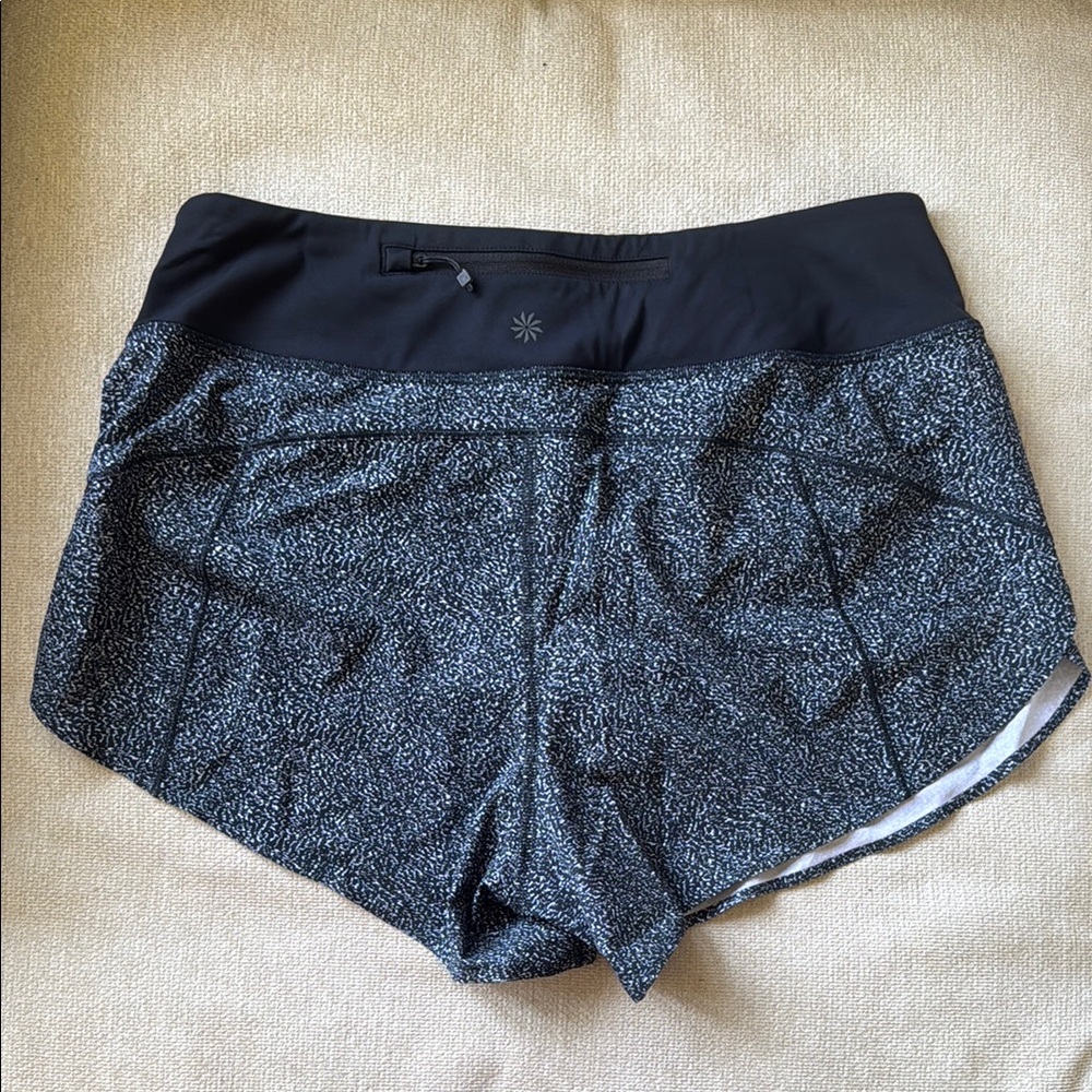 Women's Black and Gray Athletic Shorts
